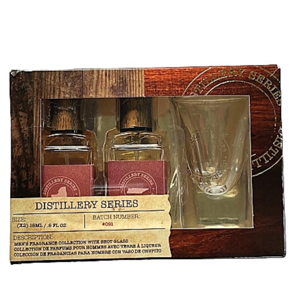 DISTILLERY SERIES Mens Cologne Gift Set SHOT GLASS